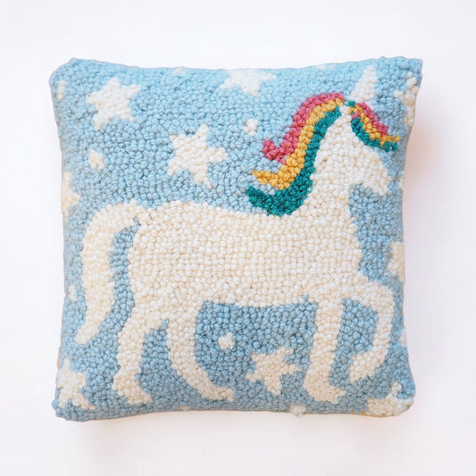 Unicorn Hooked Pillow