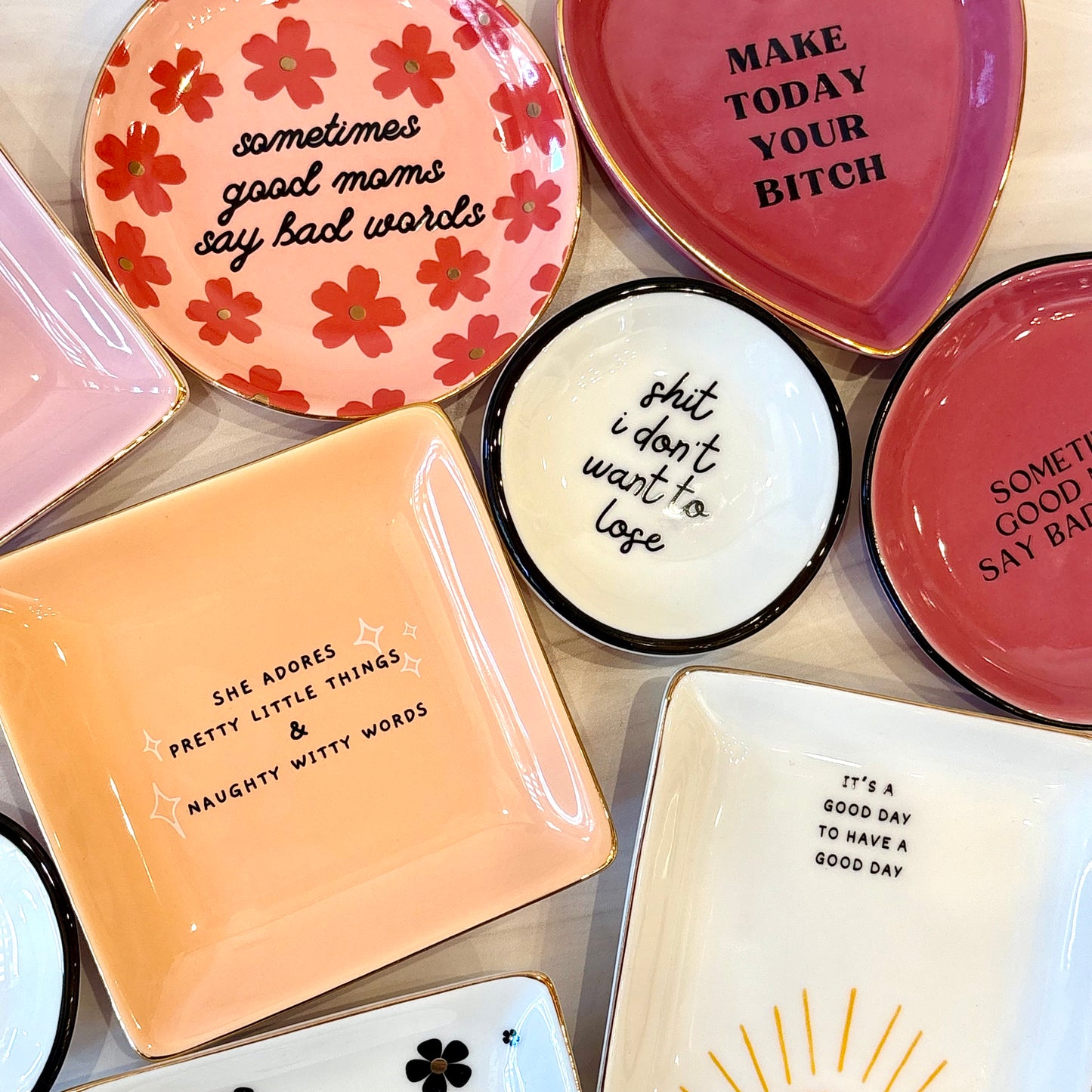 Good Moms Say Bad Words Trinket Tray