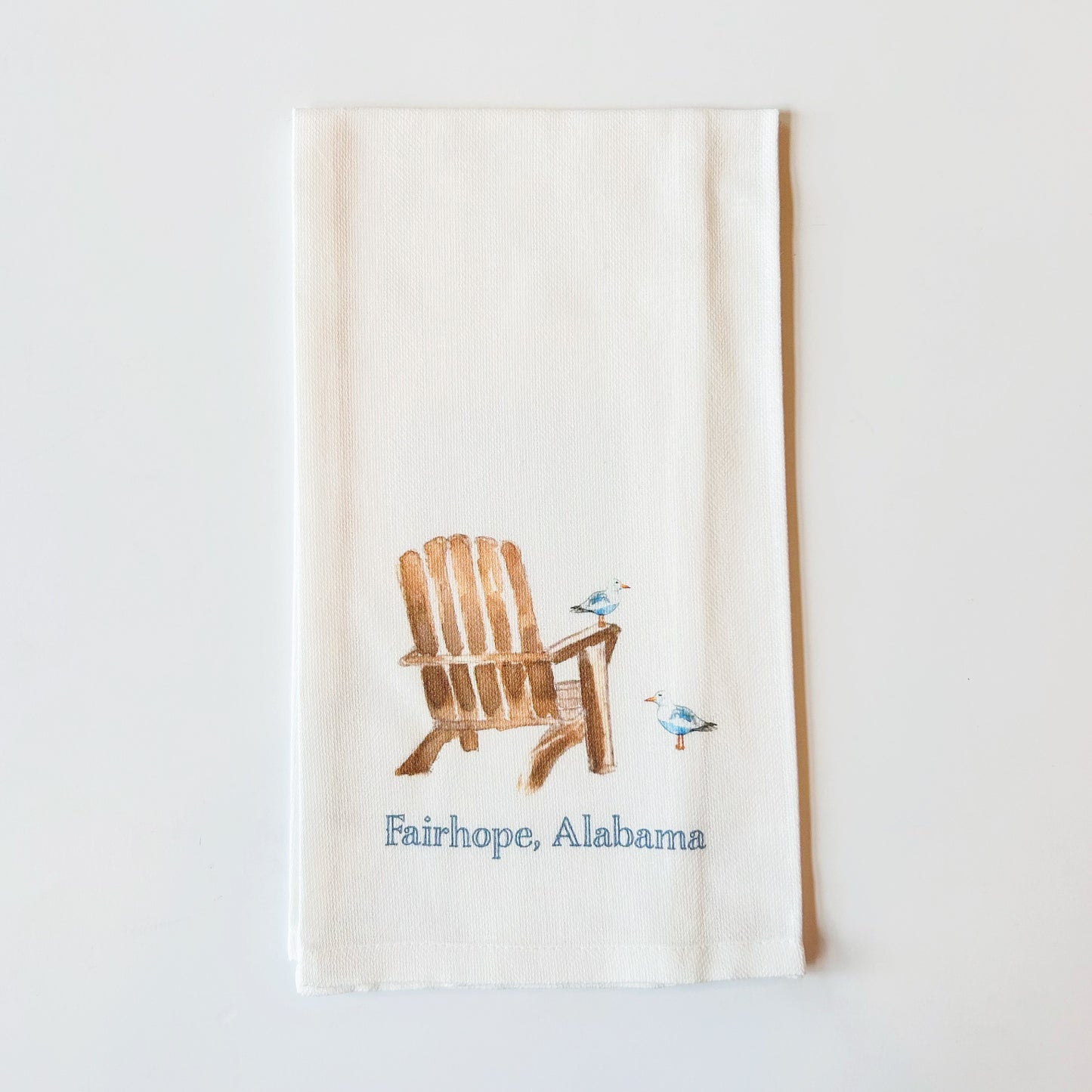 Fairhope, AL Beach Chair Kitchen Towel