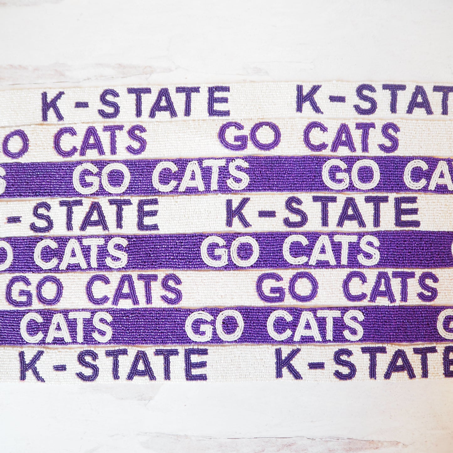 Beaded K-State Purse Straps