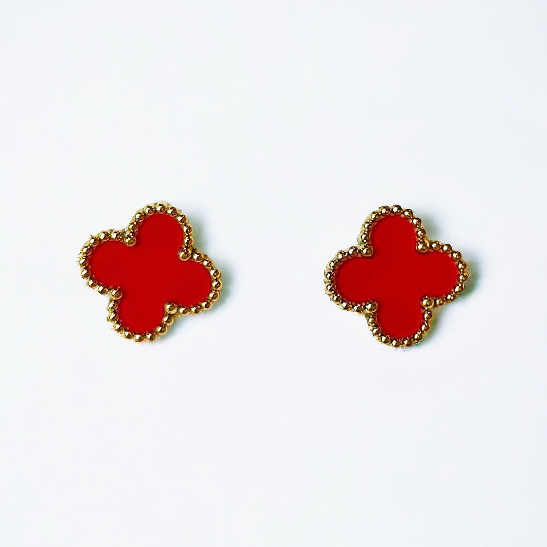 "Lucky Charm" Clover Studs