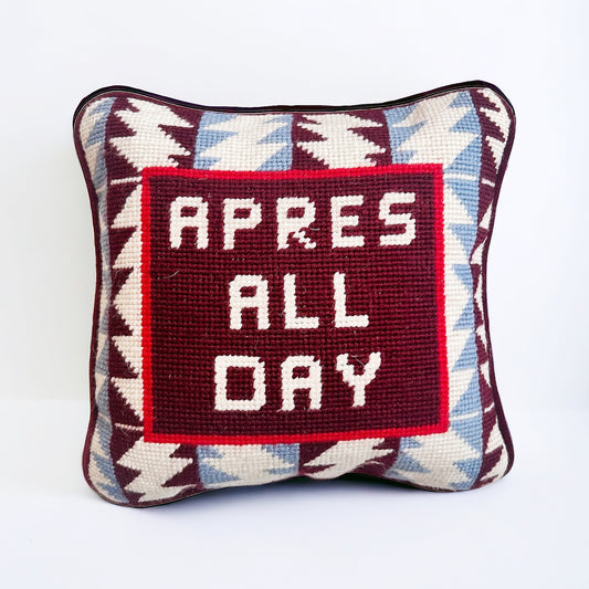 Apres All Day Ski Hooked Pillow