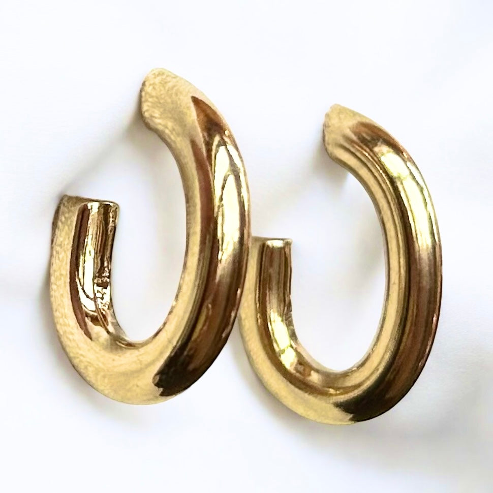 Gold Hoops Stainless Steel Hypoallergenic