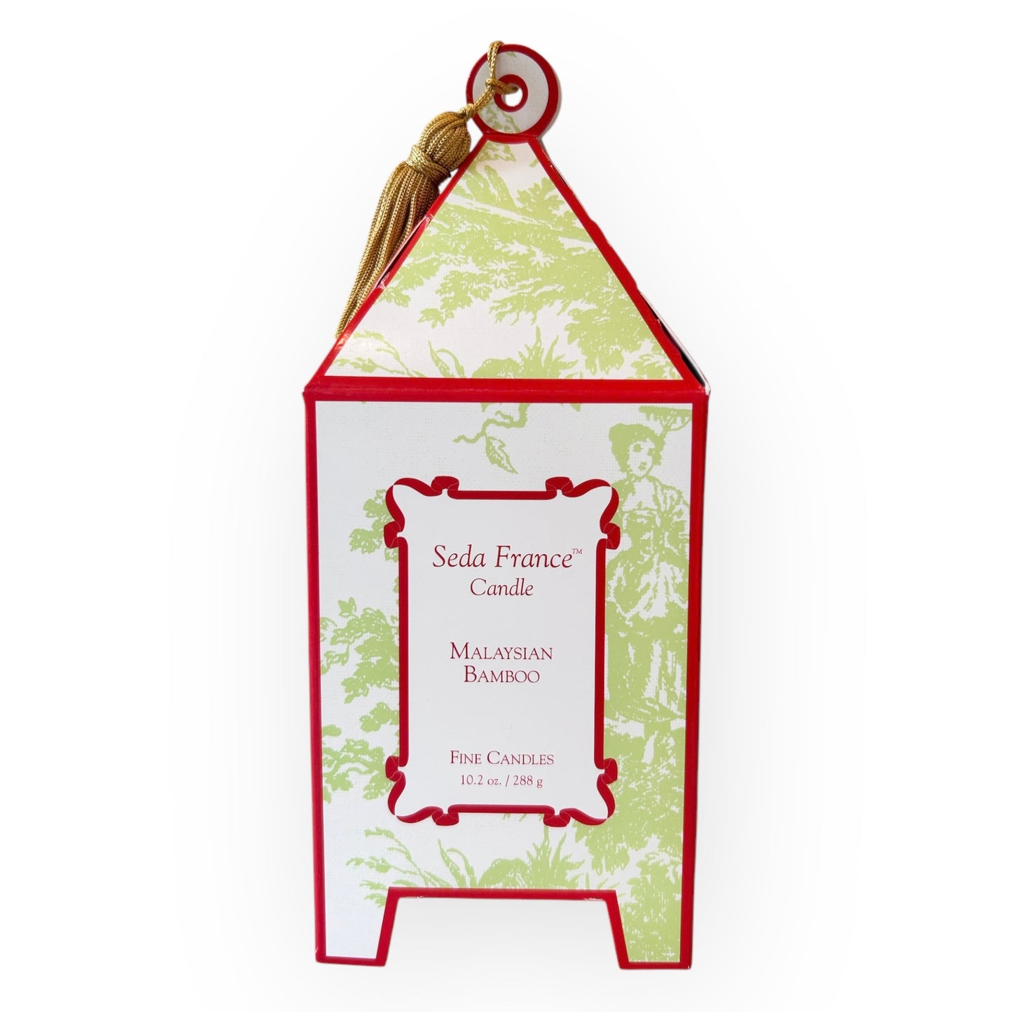 Seda France Classic Toile Pagoda Box Candle