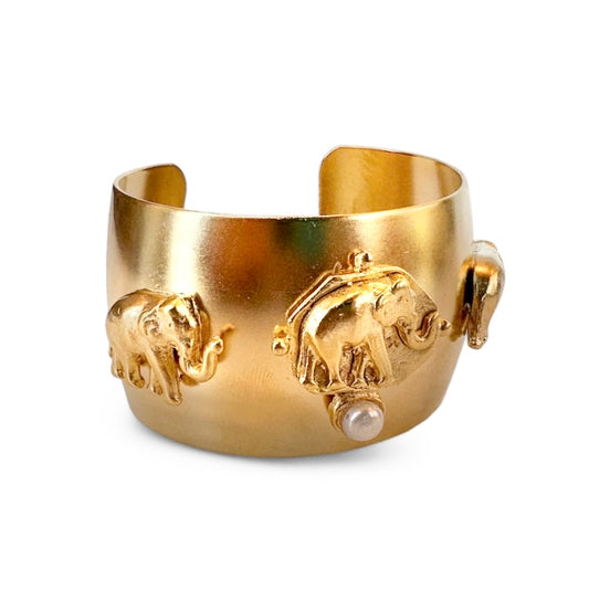 Susan Shaw Elephant Pearl Cuff