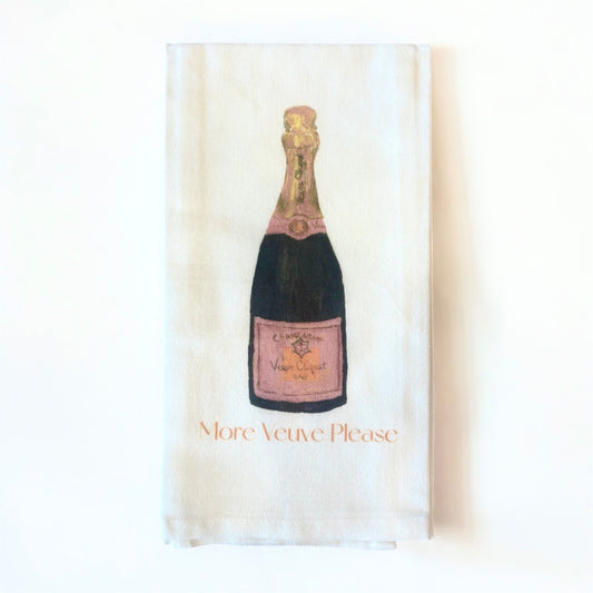 Veuve Rosé Bottle Kitchen Towel
