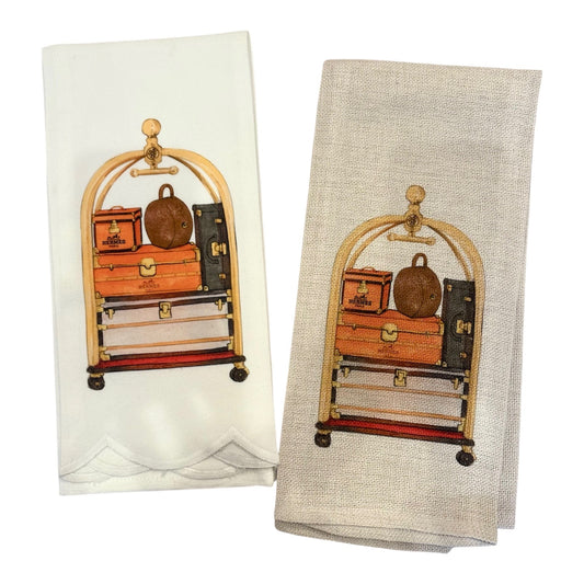 Hotel Lobby Luggage Cart Kitchen Towel