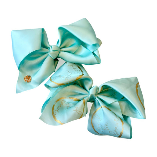 Girl Be Brave Large Logo Turqouise Bow