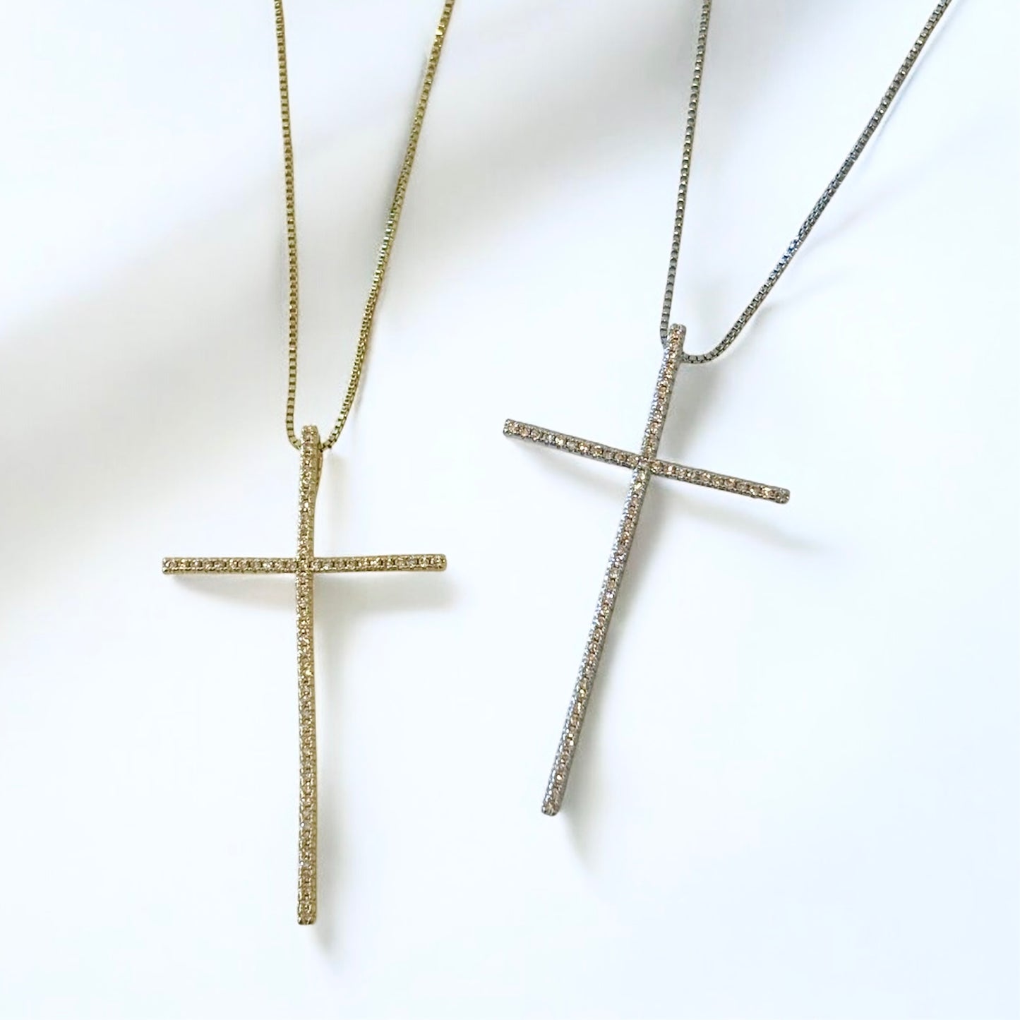 The Divine Line Cross Necklace