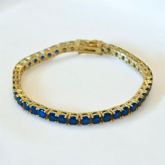 Blue Sapphire Tennis Bracelet