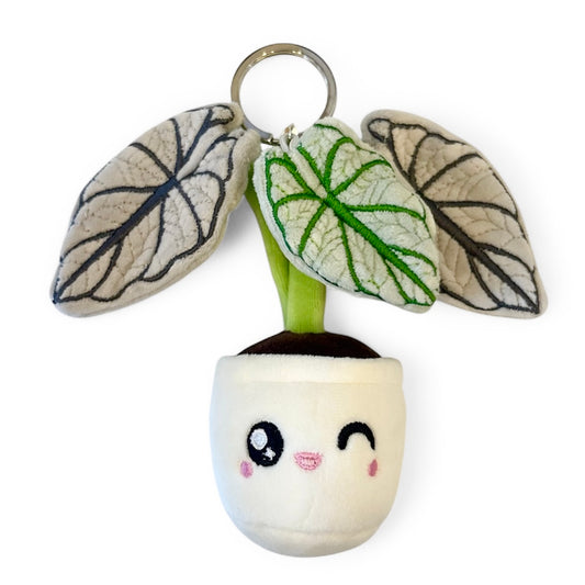 Plush Keychain: Silver Dragon Alocasia