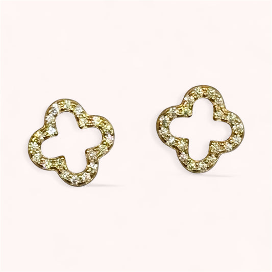 Clover Spark Earring Studs