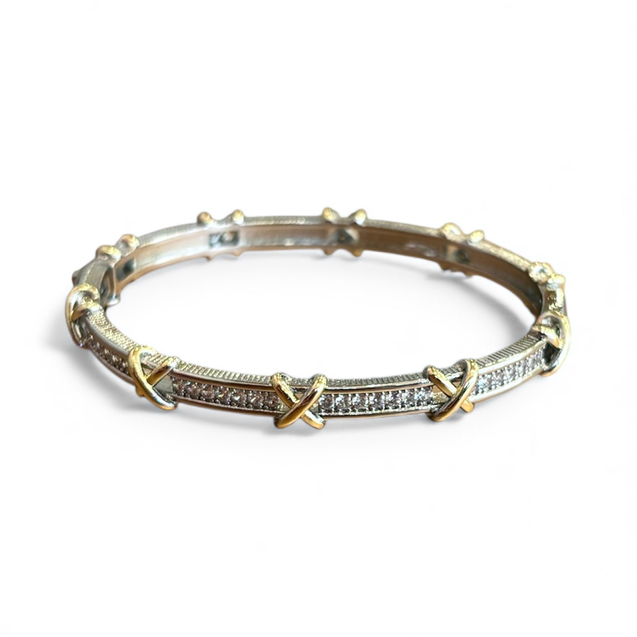 Crossed Elegance Cuff