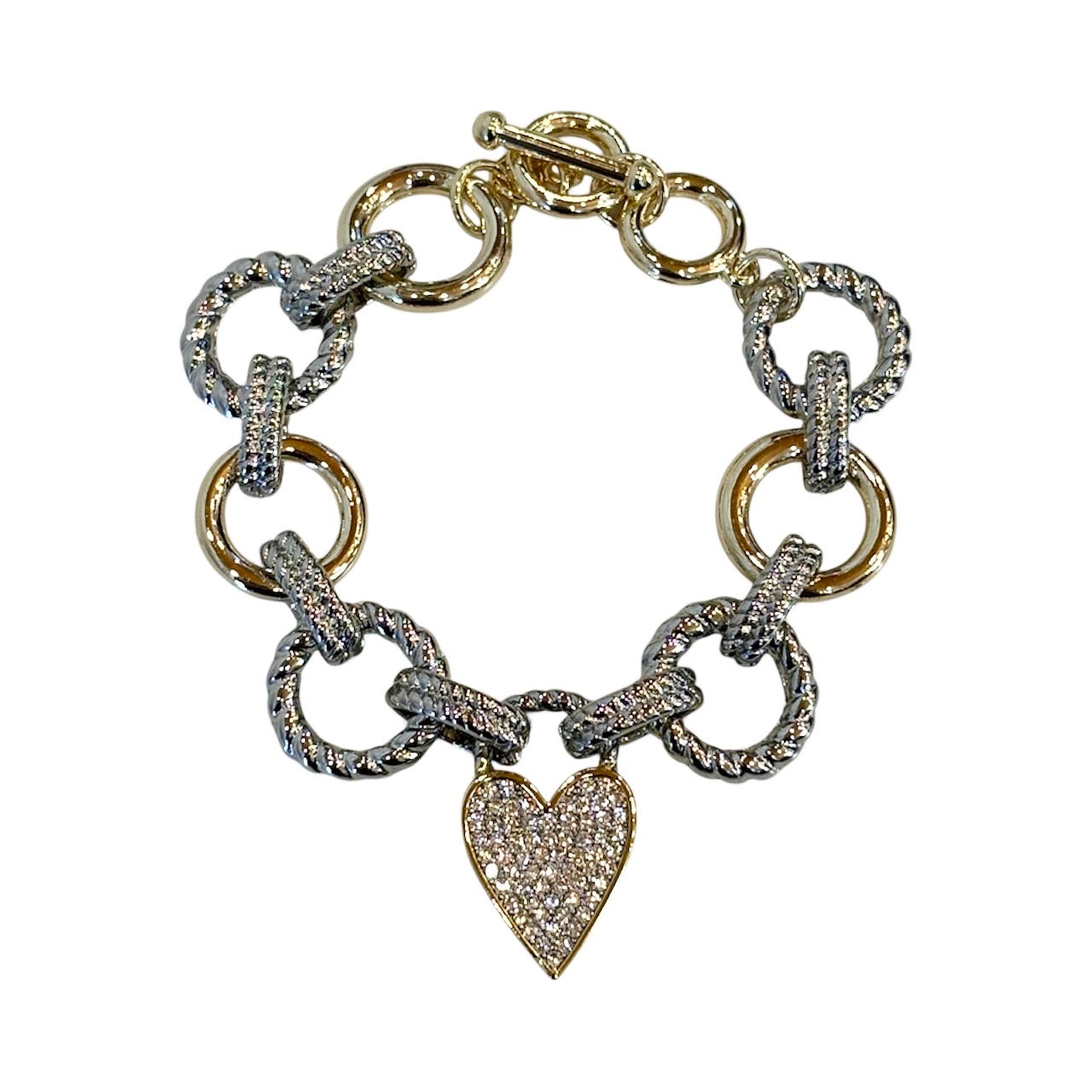 The Mixed Metal Sweetheart Bracelet