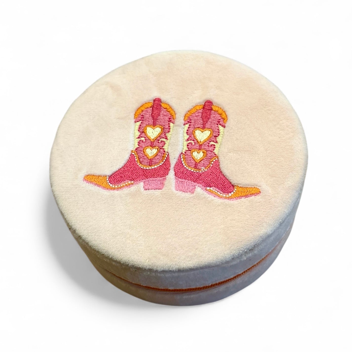 Pink Cowboy Boots Jewelry Box