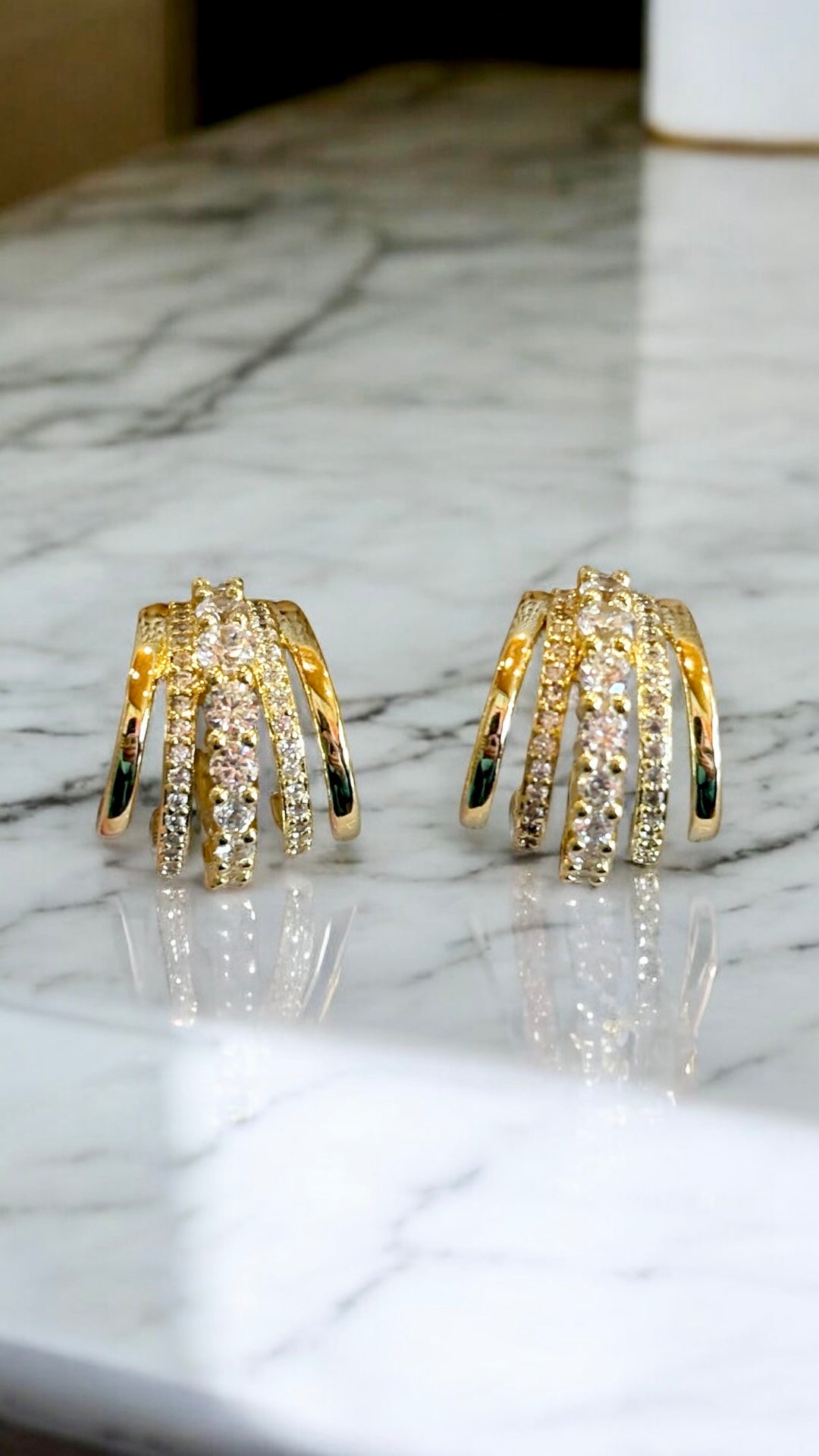 Halo Faux Stack Hoops