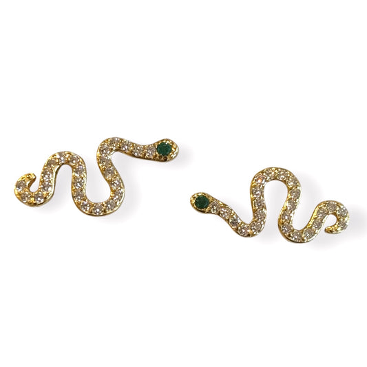Sleek Serpent Studs