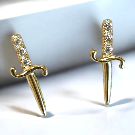 Petite Dagger Studs