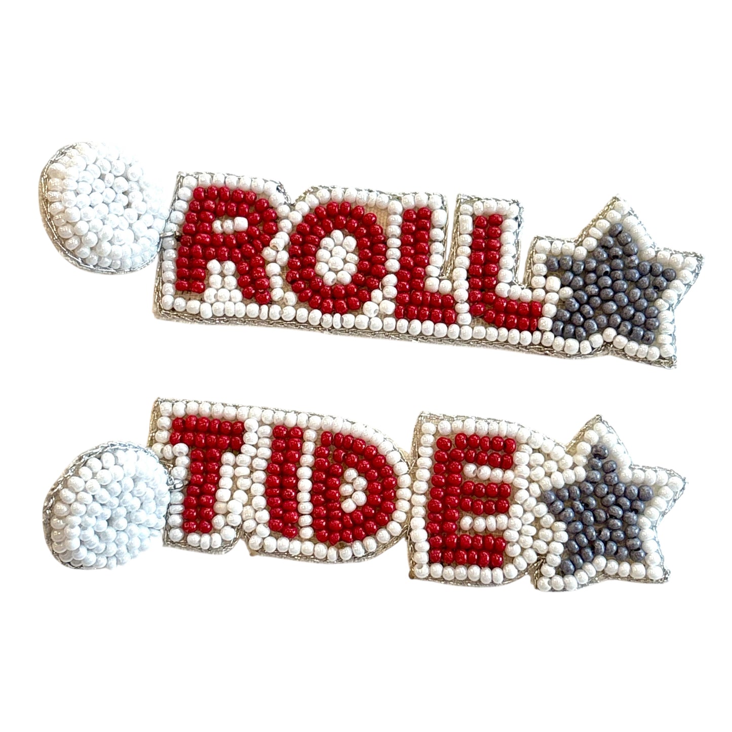 Beaded Roll Tide Earrings~SALE
