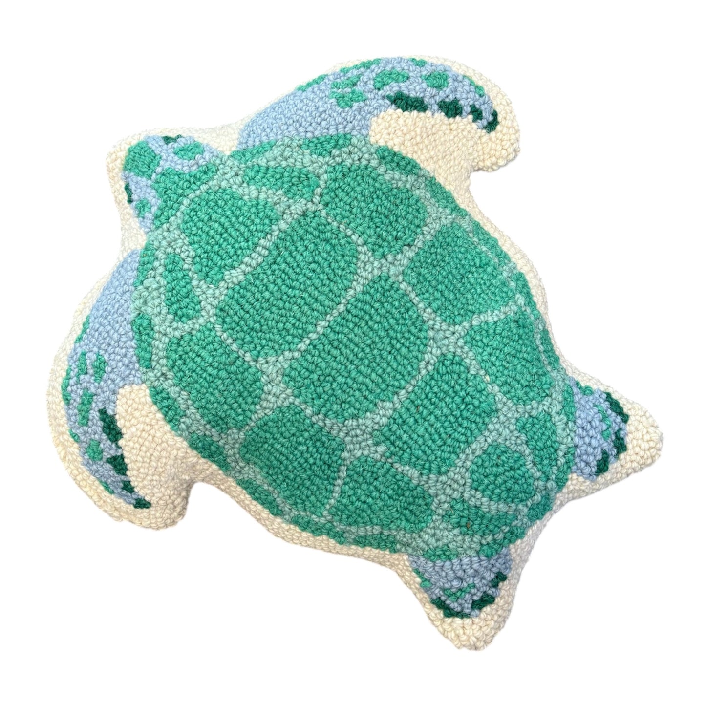 Sea Turtle Hooked Pillow