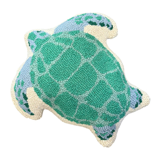 Sea Turtle Hooked Pillow