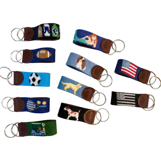 Good Treads Needlepoint Keychain
