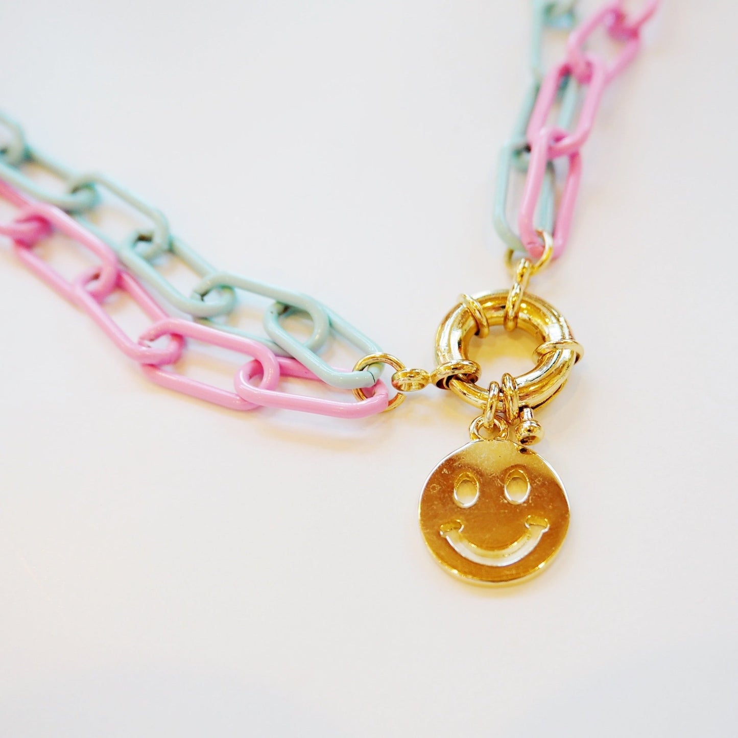 Smiley Face Chain Necklace