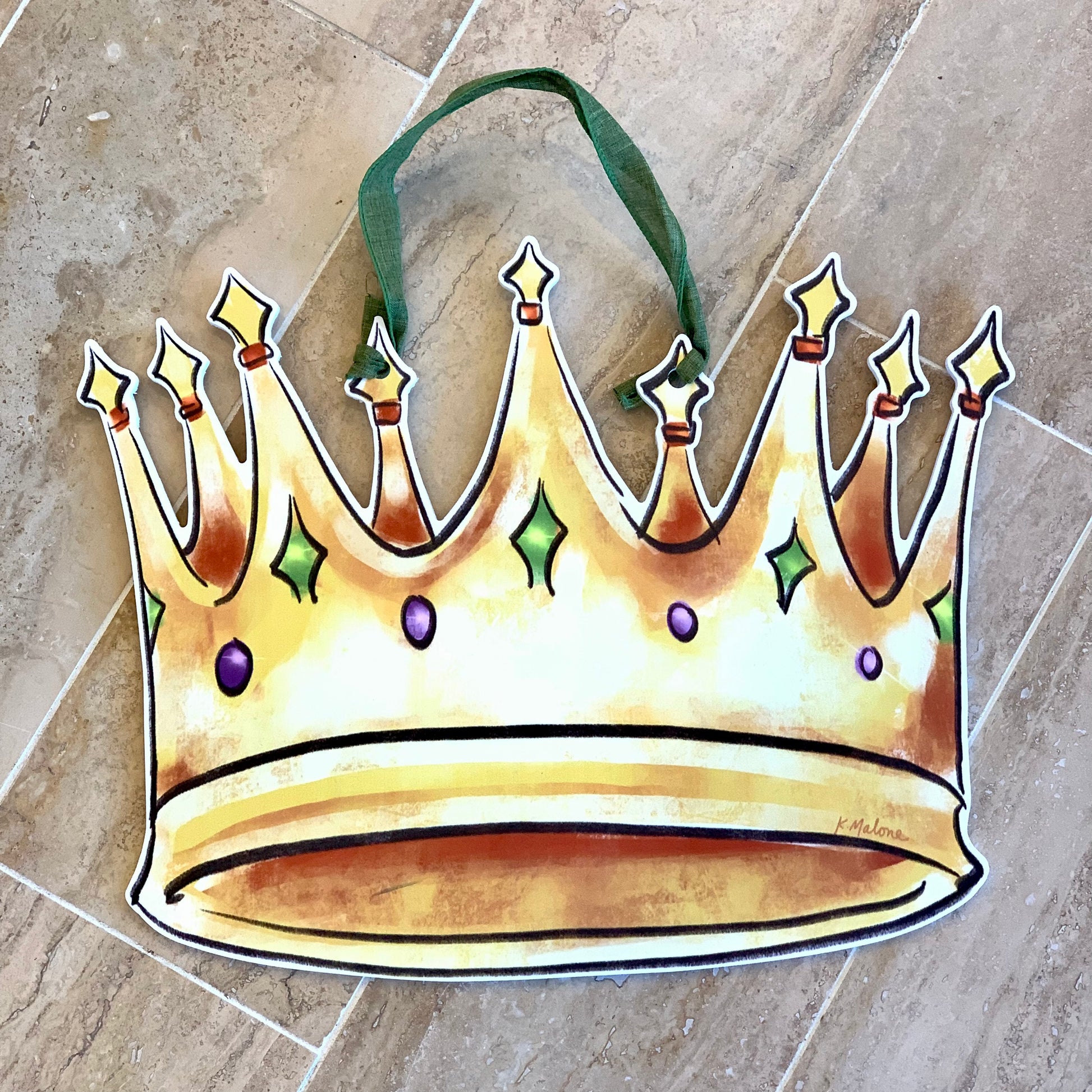 Home Malone Door Hanger: Bright King Cake