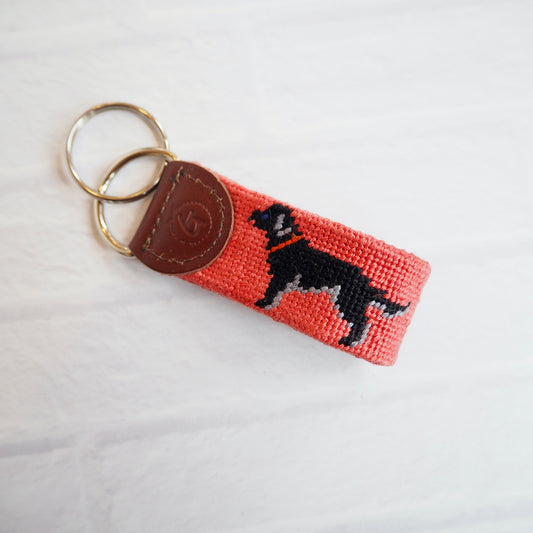 Good Threads Black Dog Keychain
