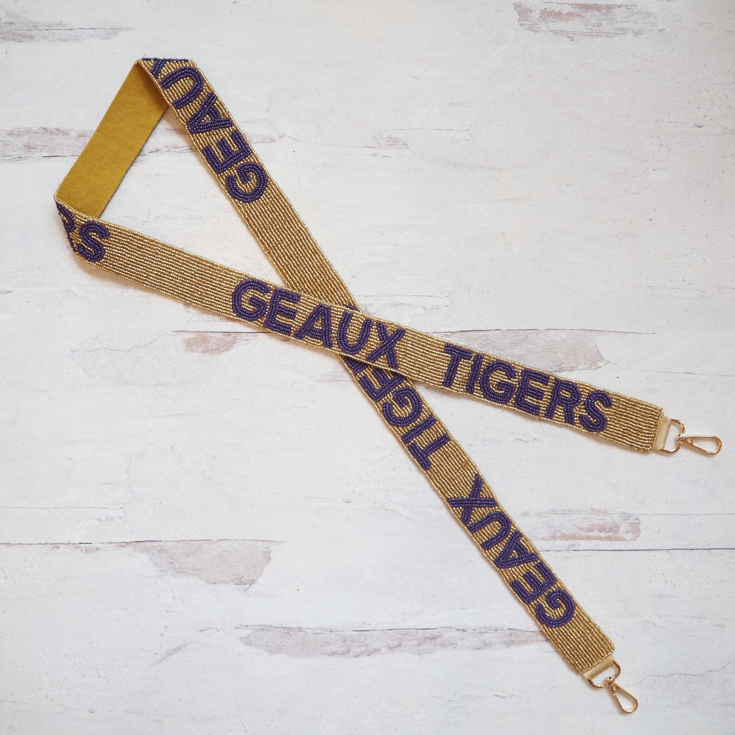 Beaded Geaux Tiger Purse Straps~SALE