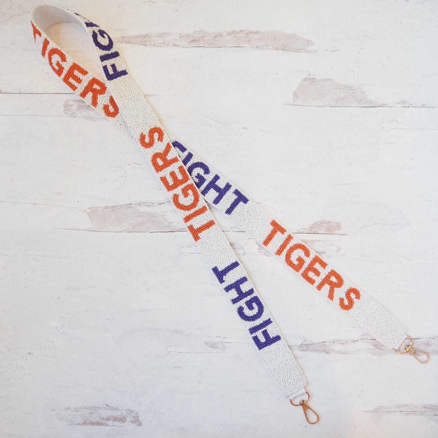 Beaded Fight Tigers Purse Strap~SALE