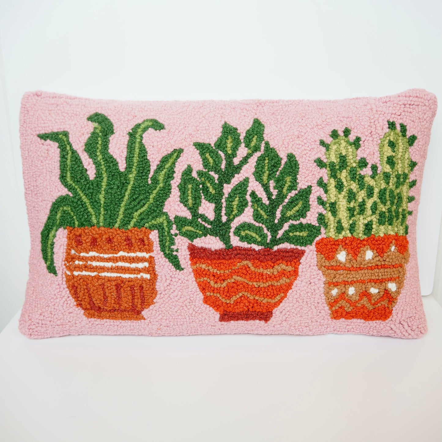Hooked House Plants Pillow