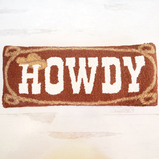 Hooked Howdy Pillow