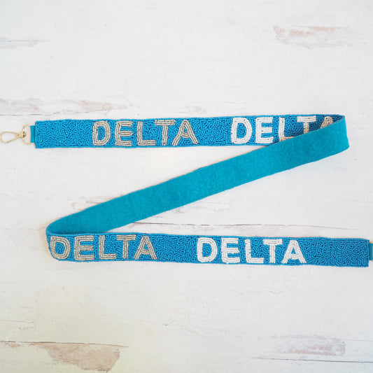 Tri Delt Beaded Purse Strap~Clearance.