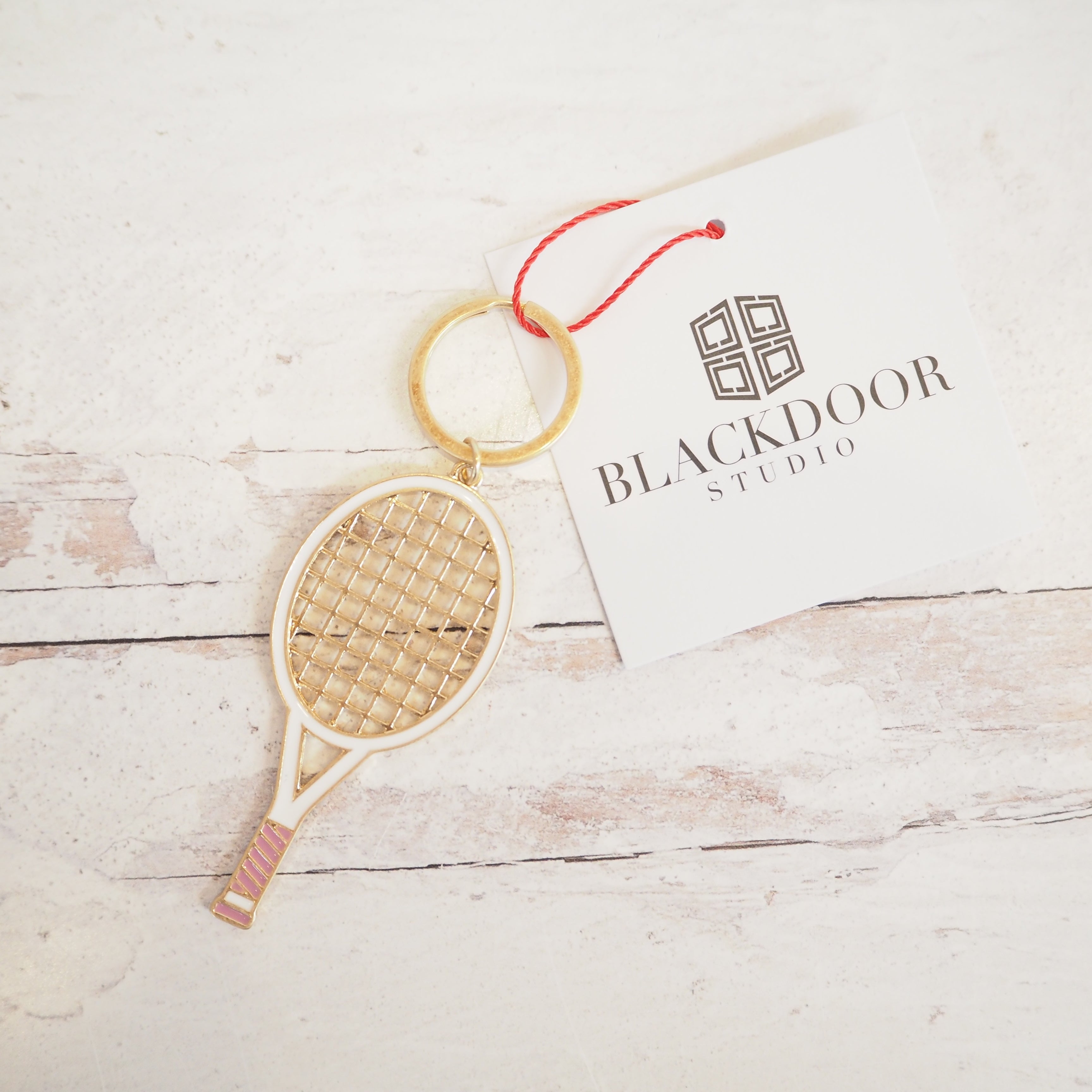 Tennis Racket Keychain – Black Door Studio