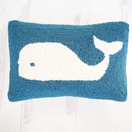 Hooked Whale Pillow