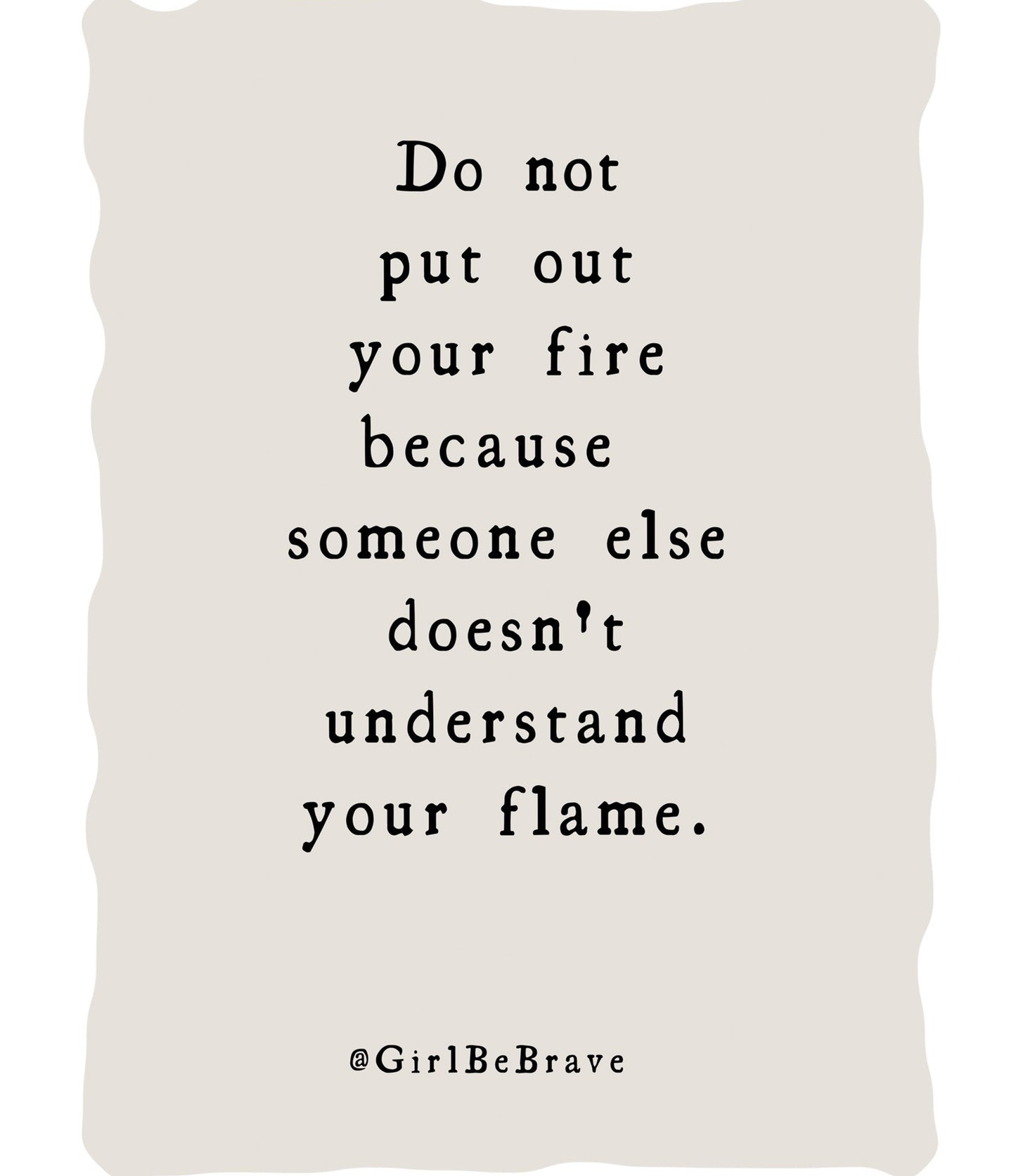 Girl Be Brave Poster