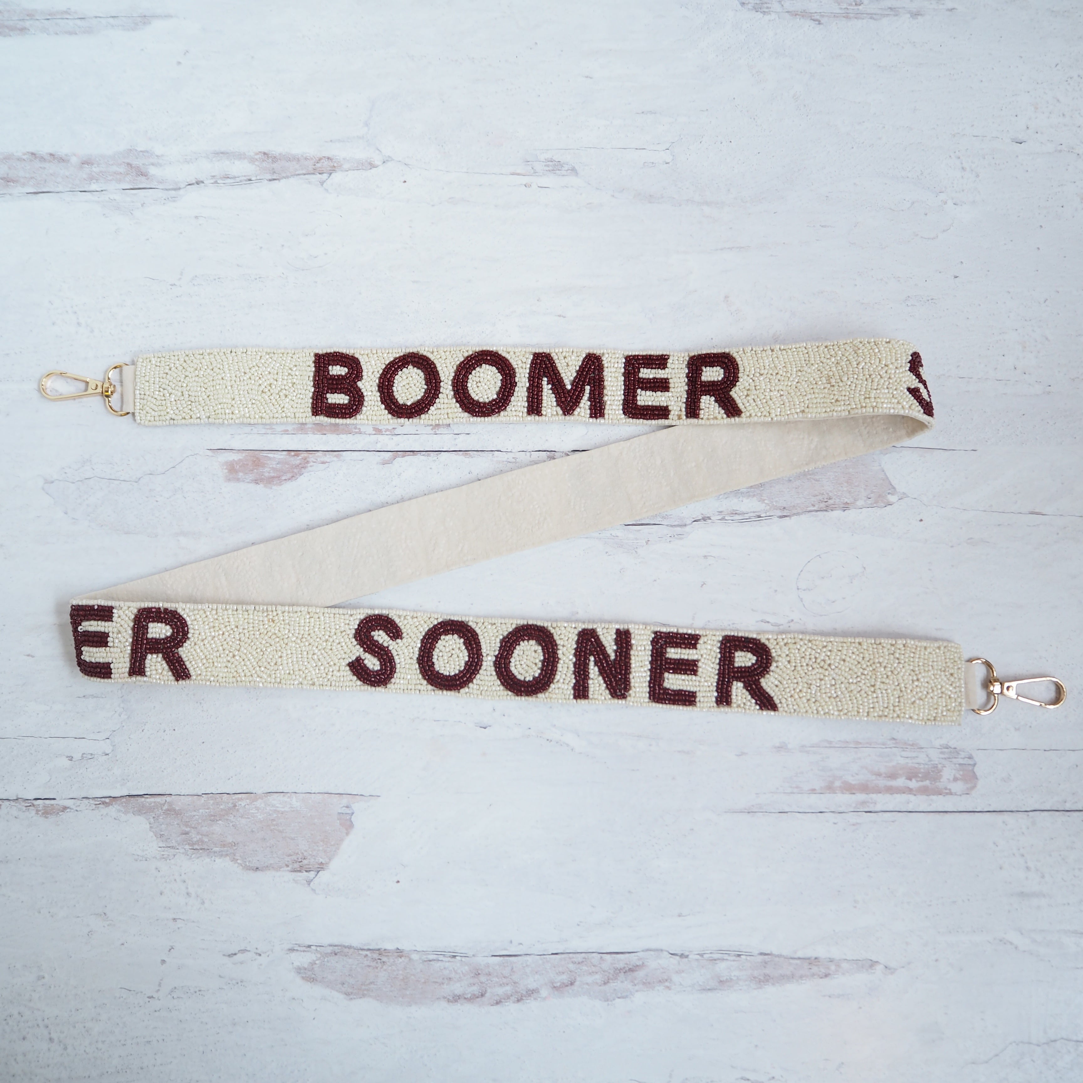 2 Wide OU Boomer Sooner Purse Strap - Balfour of Norman