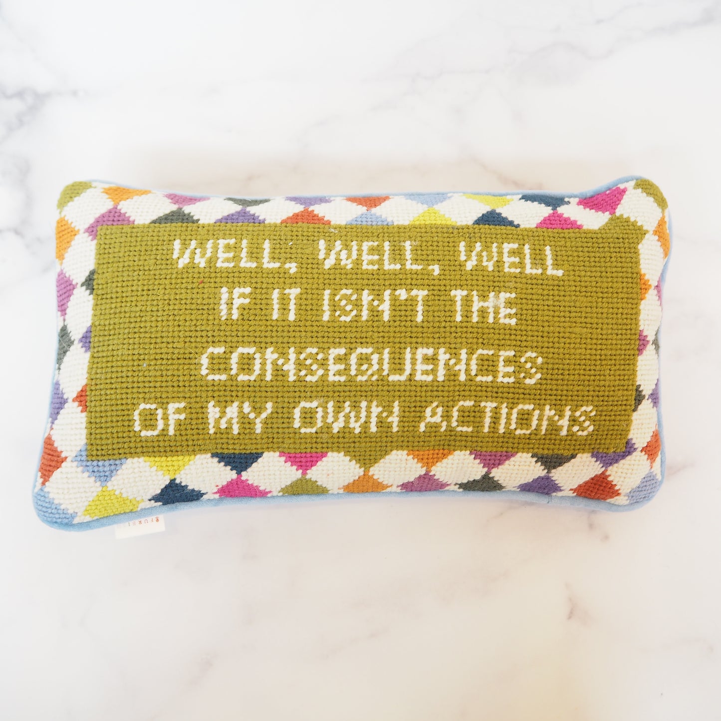 Consequences of My Own Actions Hooked Pillow