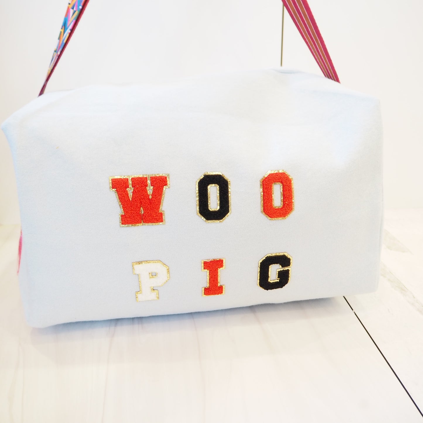 Woo Pig Terry Cloth Duffle Bag~Clearance